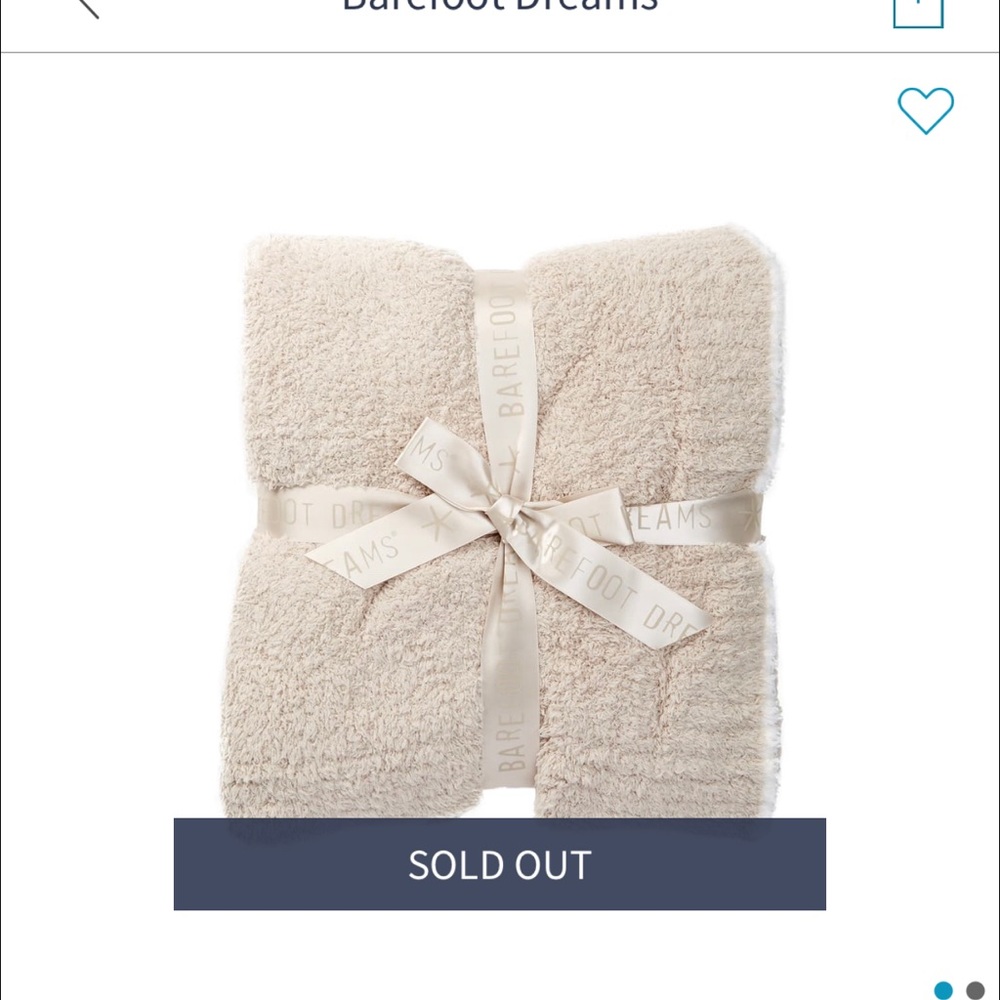 Barefoot dreams blanket